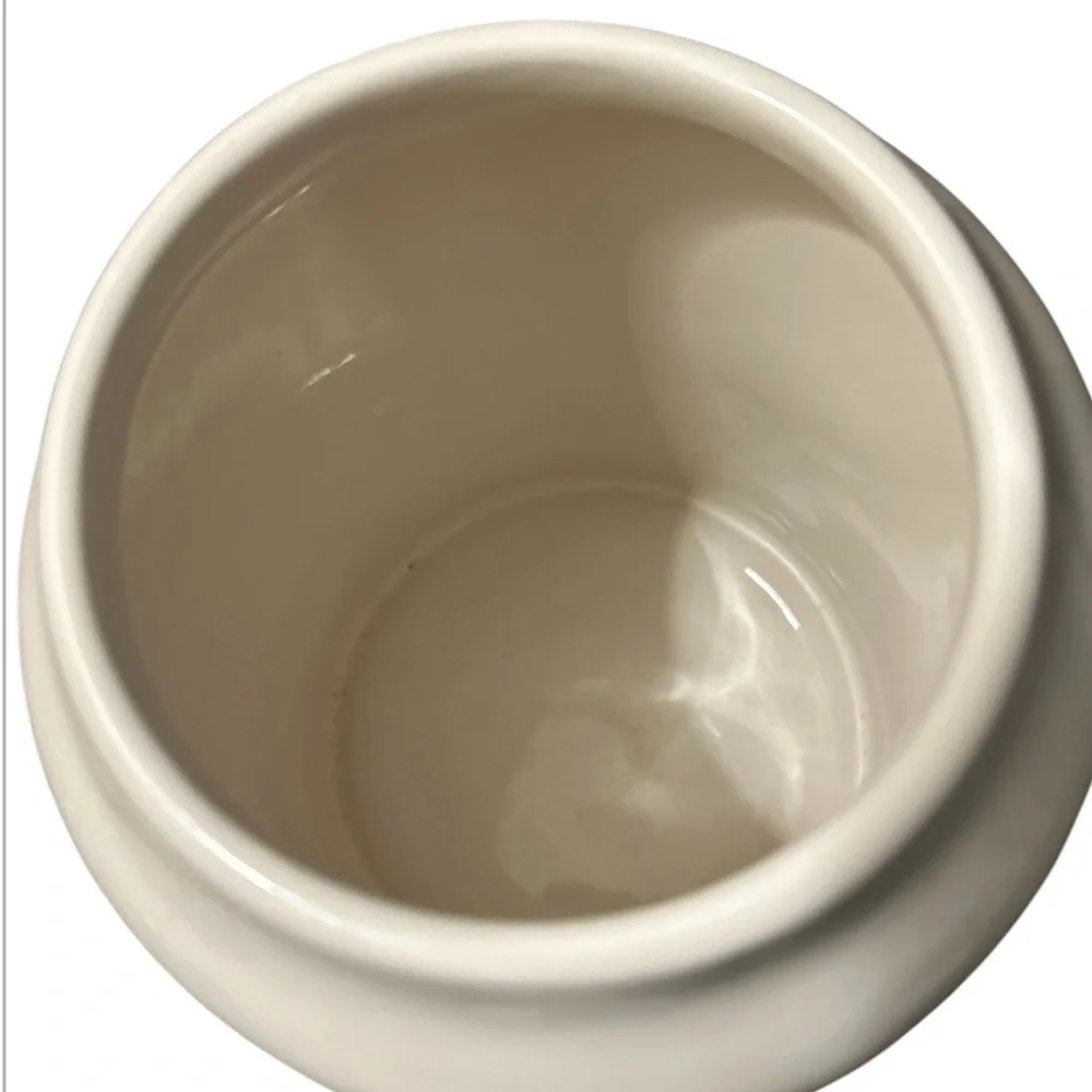 Rae Dunn by Magenta LL‎ Ceramic Crown Top Canister Dog Treats LIVE, LOVE, BARK